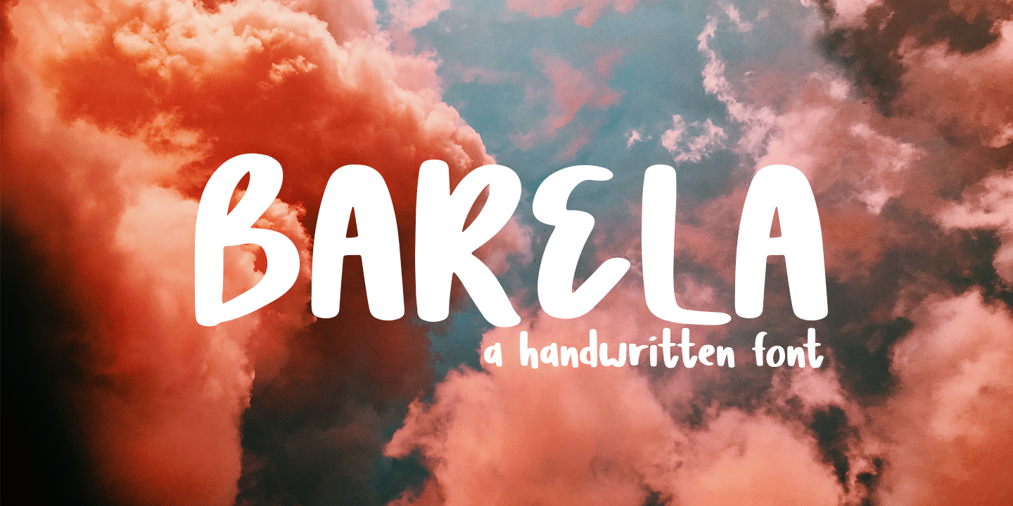 Beispiel einer Barela Regular-Schriftart